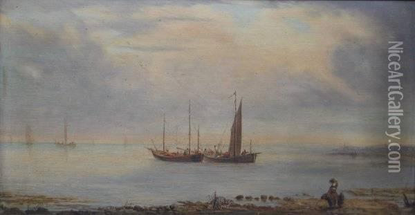 Leaving For Sea Oil Painting - A. Hauser