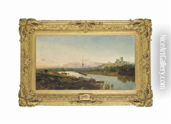 View Of Lincoln Oil Painting - Edmund John Niemann