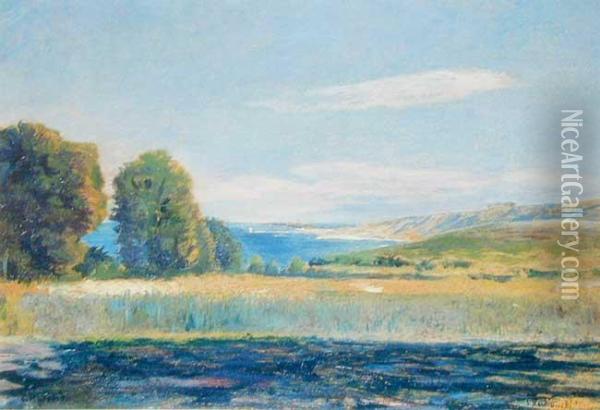 Pejzaz Letni, Ok. 1930 R. Oil Painting - Stanislaw Zukowski