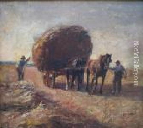 The Last Load Oil Painting - Harry Filder