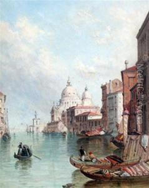 View Of Venice Oil Painting - Alfred Pollentine