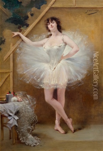 Portrait Of The Dancer Virginia Zucchi Oil Painting - Georges Jules Victor Clairin