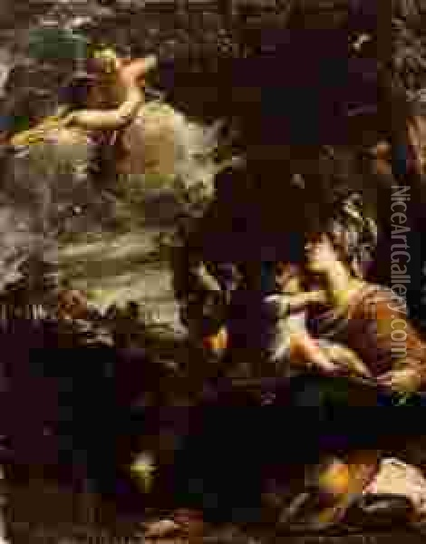 Riposo Nella Fuga In Egitto Oil Painting - Francesco del Cairo