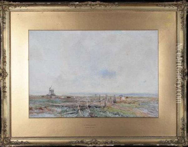 An Essex Marsh Oil Painting - Claude Hayes