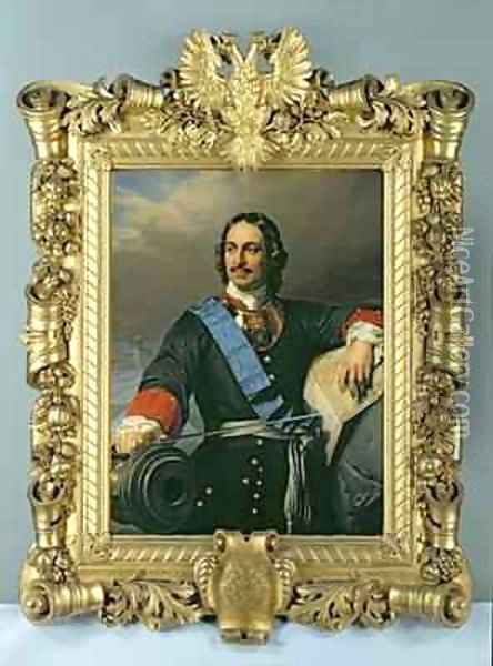 Peter I the Great 1672-1725 2 Oil Painting - Hippolyte (Paul) Delaroche