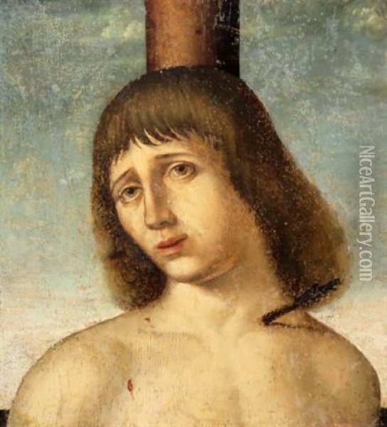Saint Sebastian Oil Painting - Antonio de Saliba