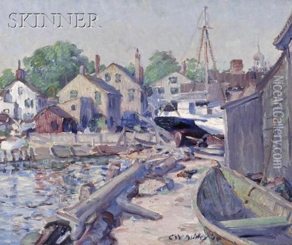 Dockside View Oil Painting - Clifford Warren Ashley