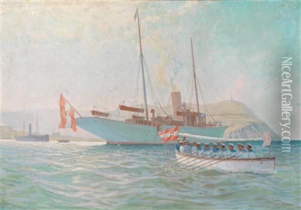 Die Erzherzogliche Yacht Ul Oil Painting - Alexander Kircher