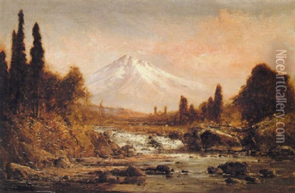 Mount Shasta Oil Painting - Thomas Hill