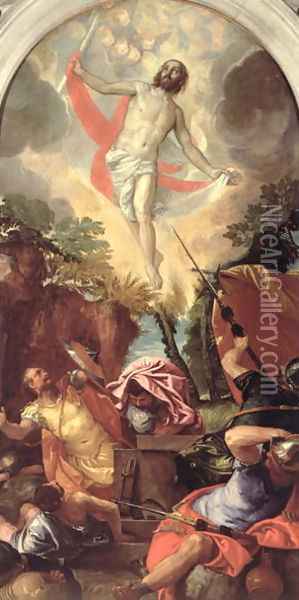 The Resurrection of Christ Oil Painting - Paolo Veronese (Caliari)
