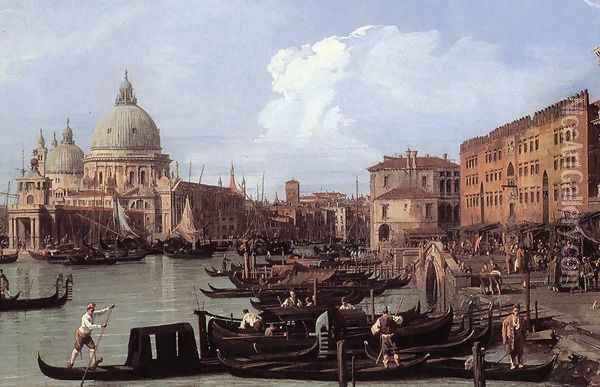 The Molo: Looking West (detail) Oil Painting - (Giovanni Antonio Canal) Canaletto