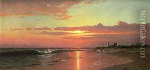 Sunrise: Marine View I Oil Painting - Francis Augustus Silva