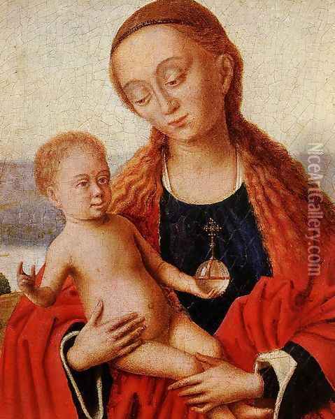 Madonna (detail) c. 1445 Oil Painting - Petrus Christus