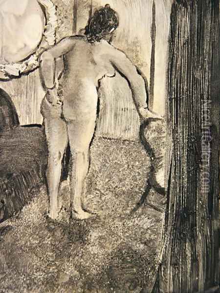 Illustration from 'La Maison Tellier' 1933 Oil Painting - Edgar Degas