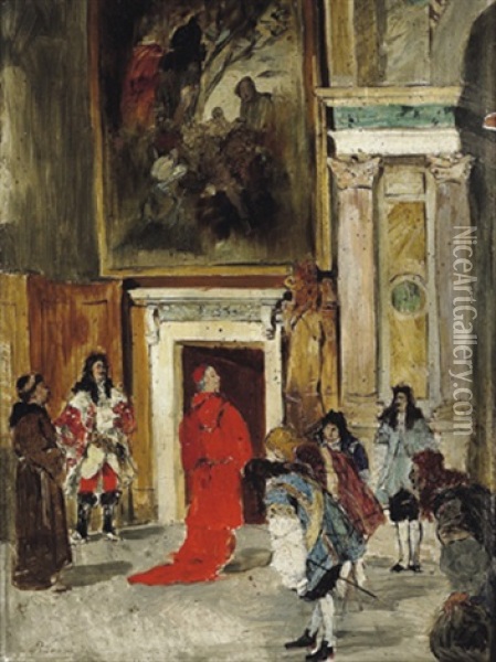Audienz Oil Painting - Friedrich von Puteani