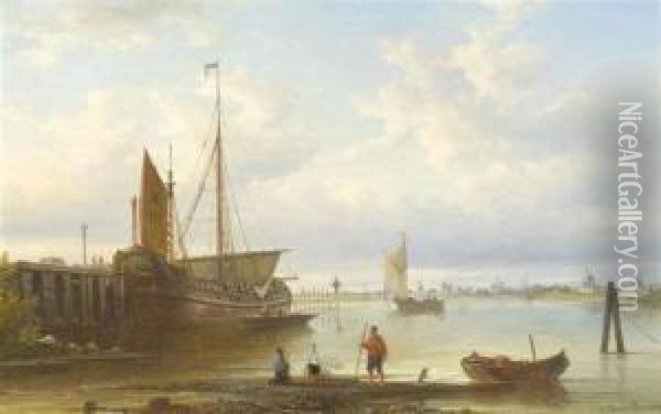 Marine Oil Painting - Elias Pieter van Bommel