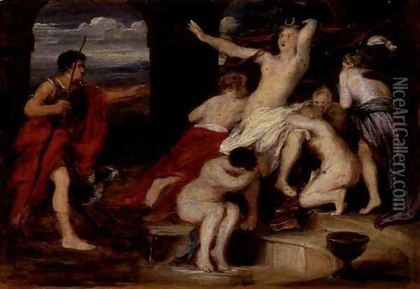 Diana and Actaeon Oil Painting - Sir David Wilkie