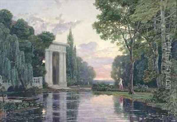 The Twilight Walk Oil Painting - Francis Oliver Finch