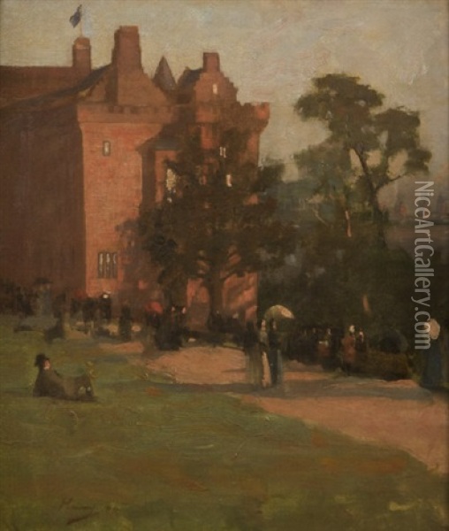 Bishops Palace, Glasgow Oil Painting - John Lavery