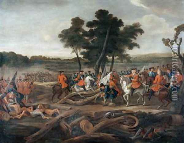 The Battle of Malplaquet 2 Oil Painting - Louis Laguerre