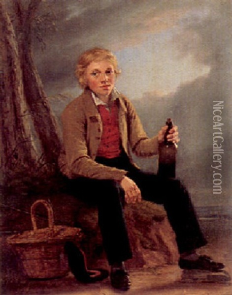 A Rest By The Way Oil Painting - Thomas Sword Good