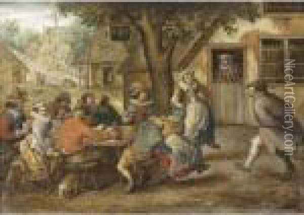 Festa Paesana Oil Painting - Pieter The Elder Brueghel