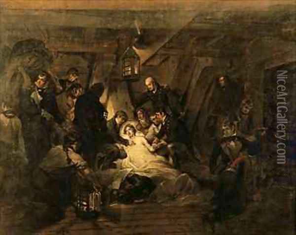 The Death of Nelson Oil Painting - Arthur William Devis