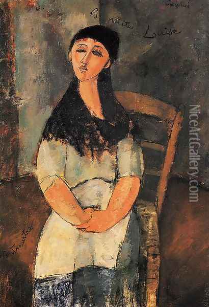 Little Louise Oil Painting - Amedeo Modigliani