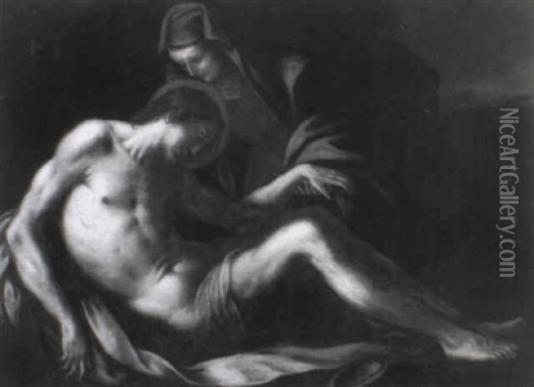 The Pieta Oil Painting - Domenico (il Passignano) Cresti