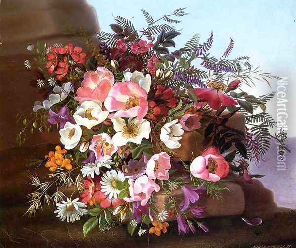 Wildflowers Oil Painting - Adelheid Dietrich