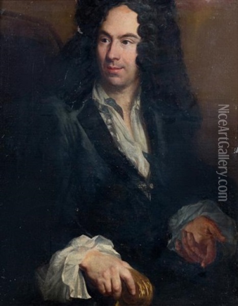 Portrait D'homme En Buste Oil Painting - Andre Bouys