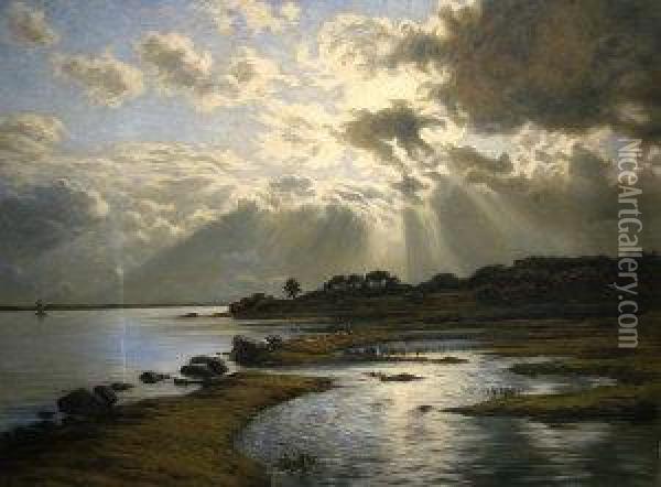 Coastal Landscape Oil Painting - Andre Dauchez