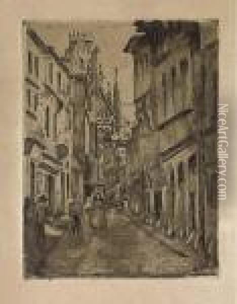Rue Damiette Oil Painting - Camille Pissarro