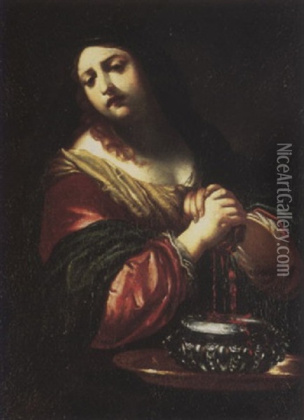 Saint Pudentiana Oil Painting - Simone Pignoni