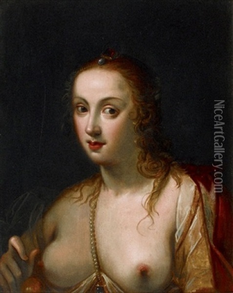 Portrait D'une Elegante Oil Painting - Gortzius Geldorp
