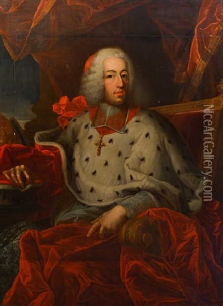 Portrait De Jean-theodore De Baviere Oil Painting - Paul Joseph Delcloche