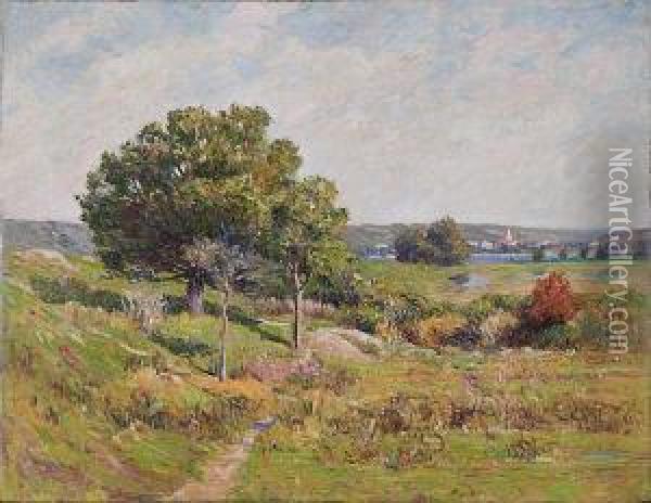Maine Landscape Oil Painting - Lewis Henry Meakin