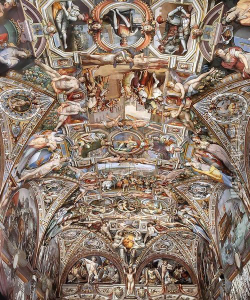 Ceiling decoration Oil Painting - Bernardino Barbatelli Poccetti