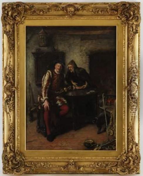 Le Diseur De Bonne Aventure Oil Painting - A. Leicester Burroughs