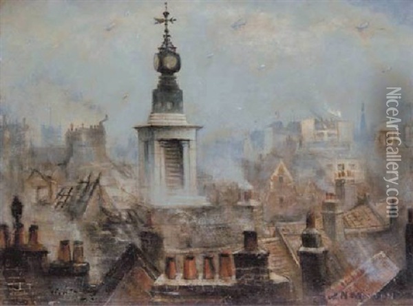 Theatres Of War Oil Painting - Christopher Richard Wynne Nevinson