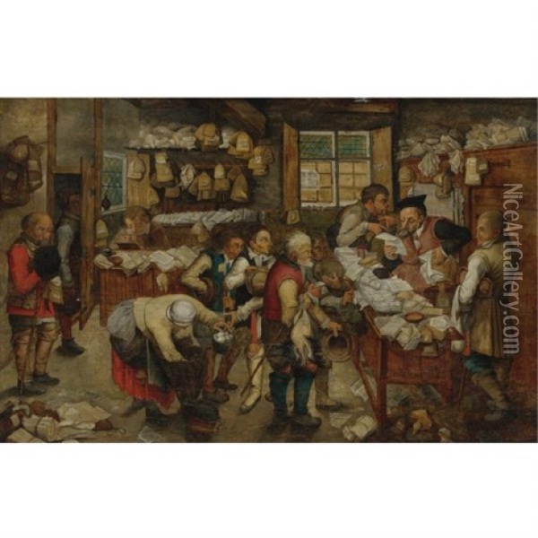 The Payment Of Tithes Oil Painting - Pieter Brueghel the Younger
