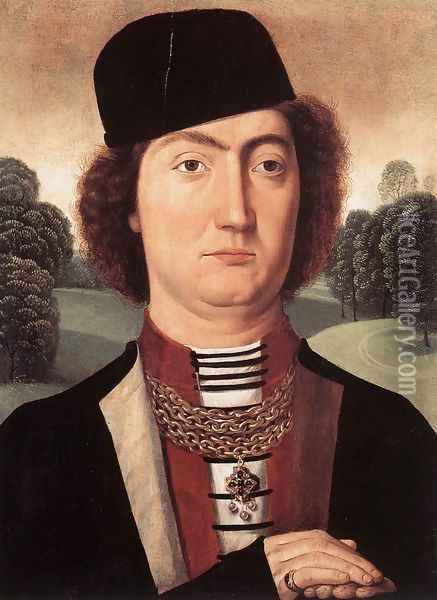 Portrait of Jacques of Savoy 1470s Oil Painting - Hans Memling