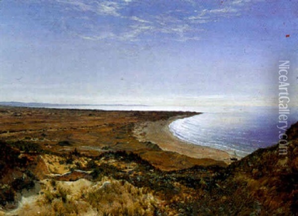 Udsigt Over Havet. Bulbjerg Oil Painting - Vilhelm Peter Karl Kyhn
