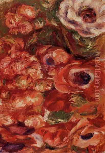 Anemonies4 Oil Painting - Pierre Auguste Renoir