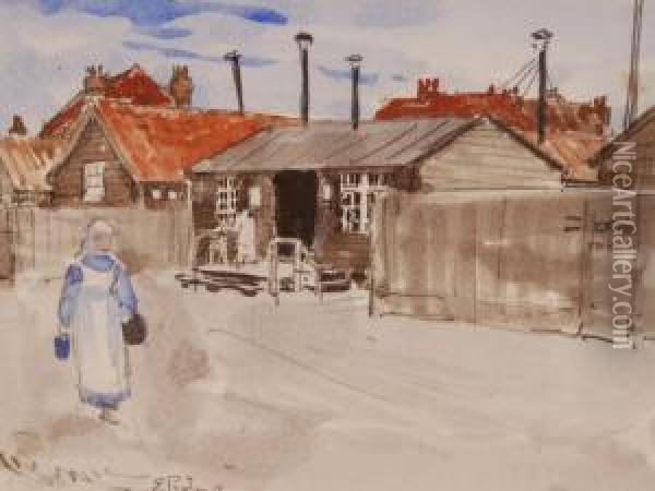 First World War Red Cross Hospital Oil Painting - Ernest Procter