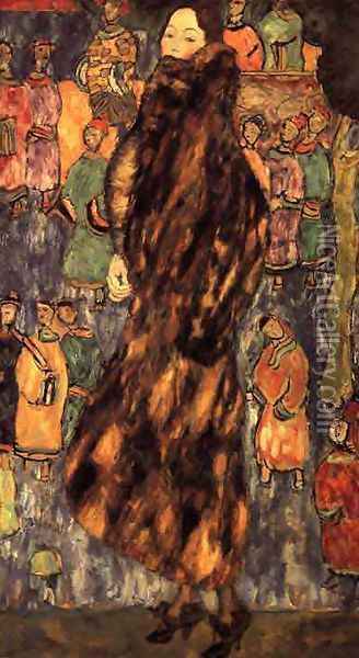 Polecat Fur The (unfinished) Oil Painting - Gustav Klimt
