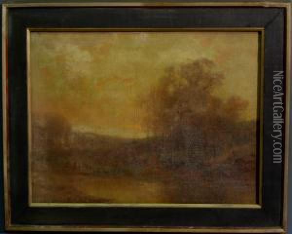 October Evening Oil Painting - Bryant Chapin
