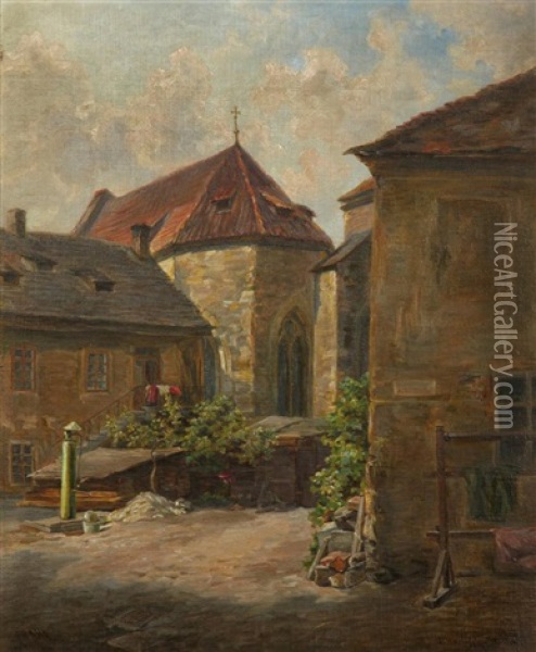 Prag, Na Frantisku-strase Oil Painting - Jan Trentan Havlicek