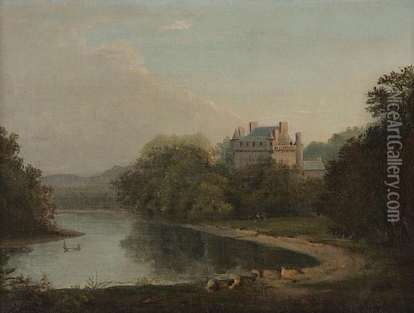 Melville Castle Oil Painting - Alexander Nasmyth