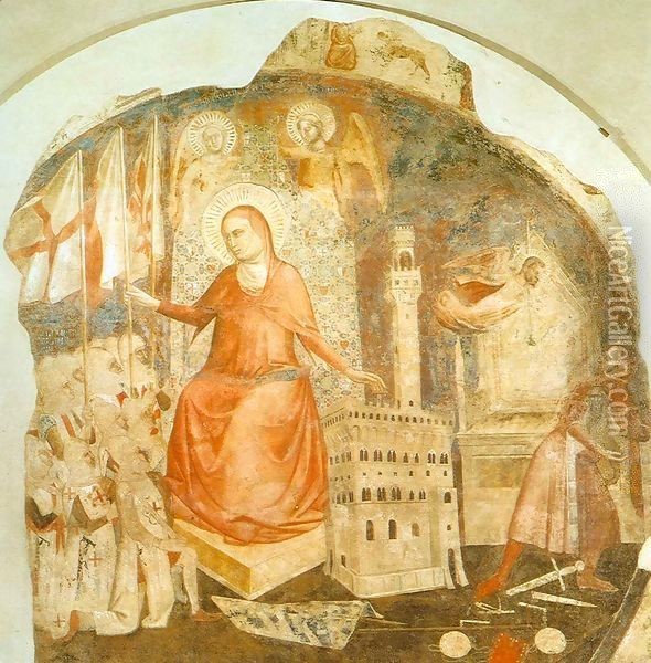 Saint Anne Oil Painting - Jacopo di Cione